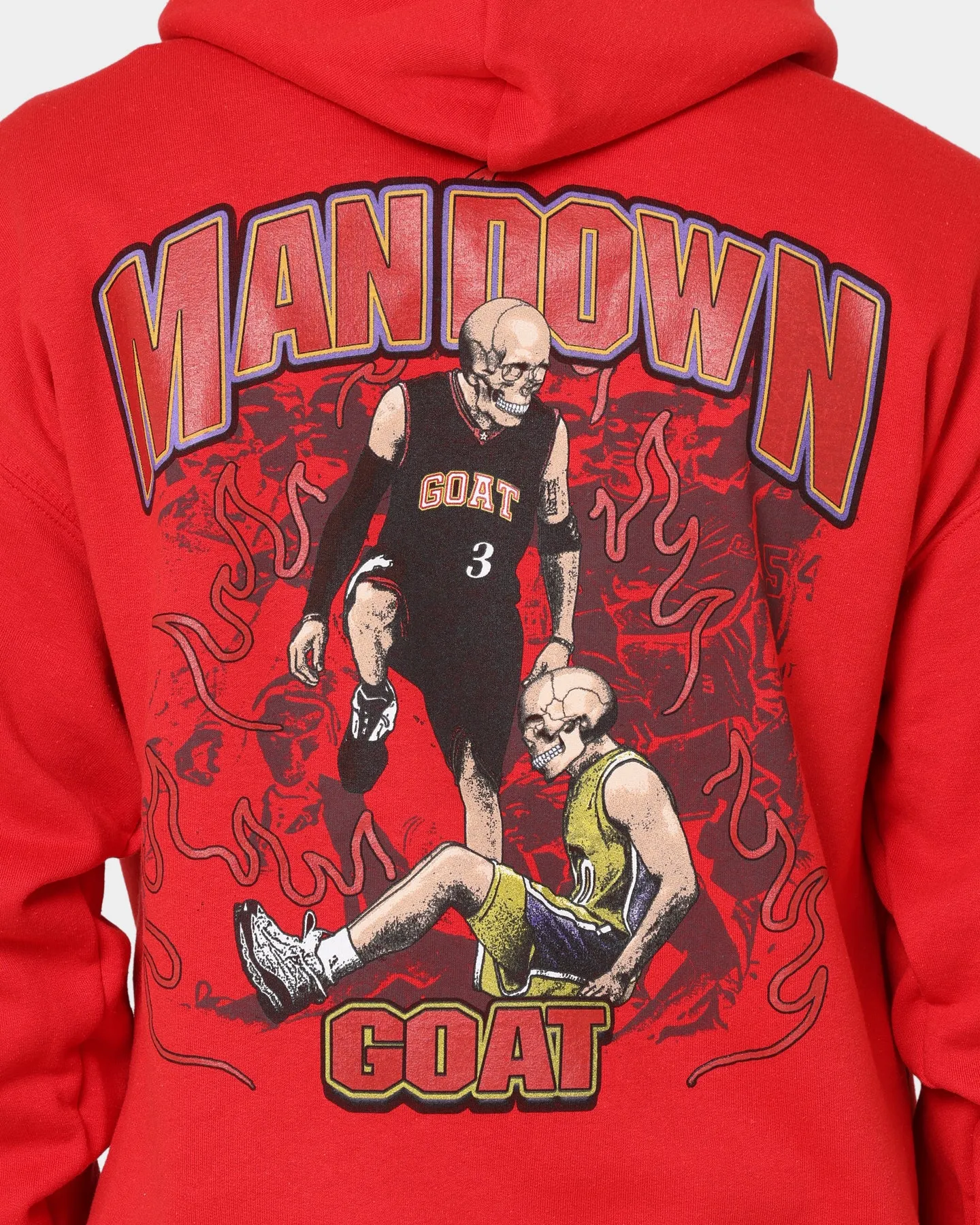 hunting clothes Goat Crew Man Down Hoodie Red