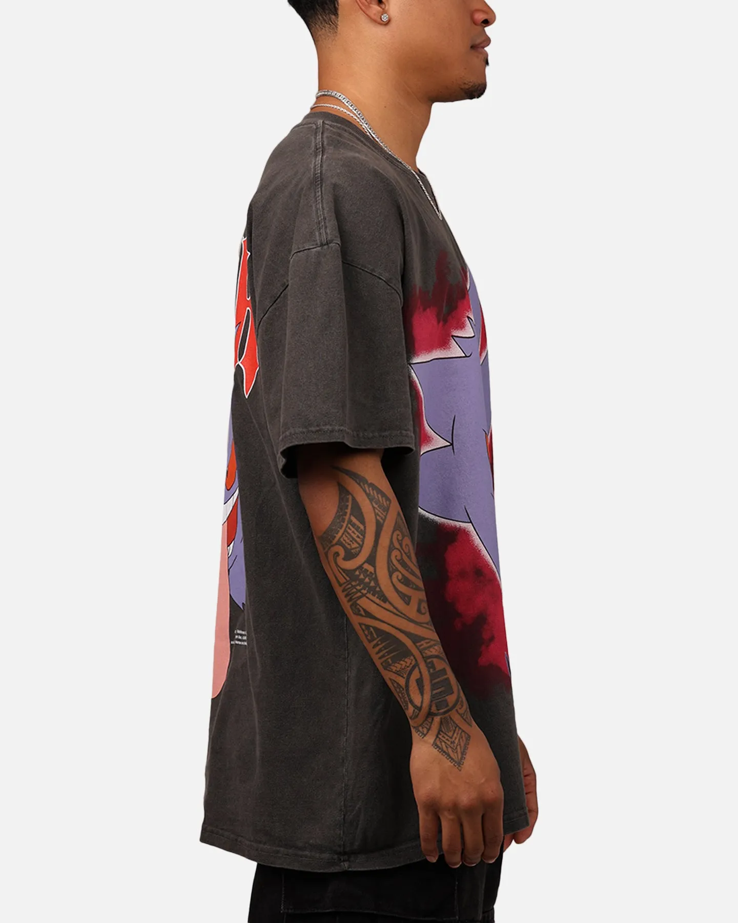 Pok??mon By Loiter Gengar Heavyweight T-Shirt Black Wash Light Casual Wear