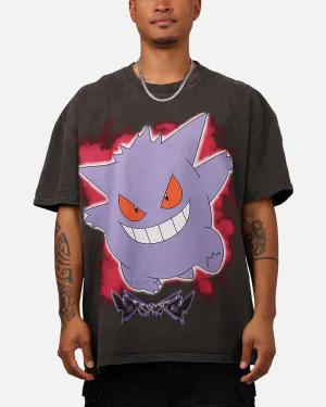 Pok??mon By Loiter Gengar Heavyweight T-Shirt Black Wash Elegant Detail Comfy Fit Layer