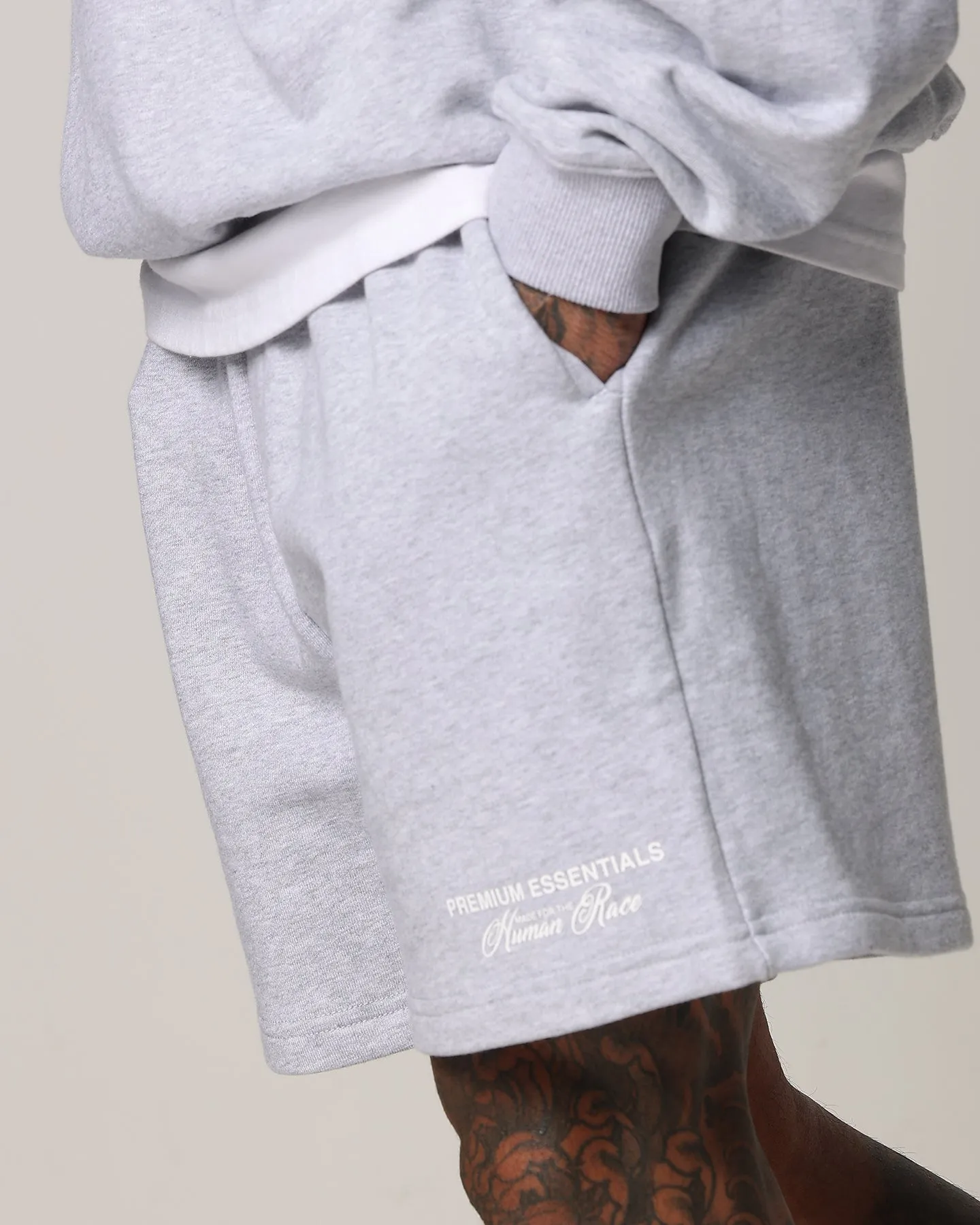 Street Ready Loiter Essential Spire Shorts Grey Marle