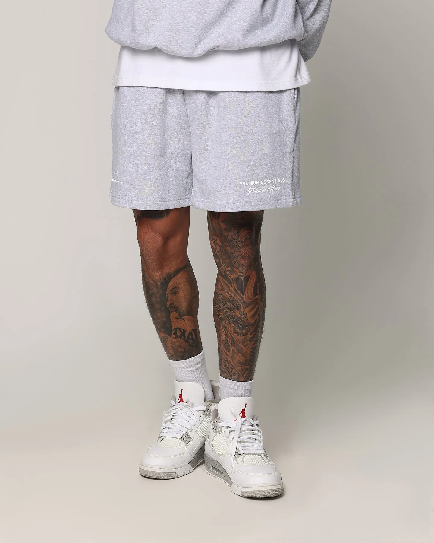 scarf Loiter Essential Spire Shorts Grey Marle