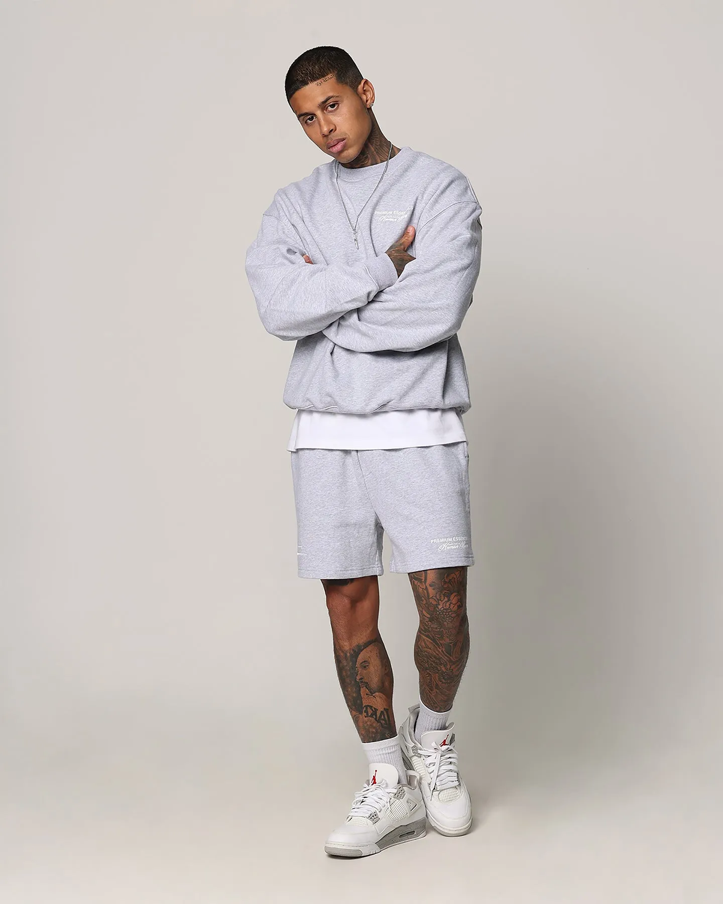 fall shorts EcoFriendlyMaterials Loiter Essential Spire Shorts Grey Marle