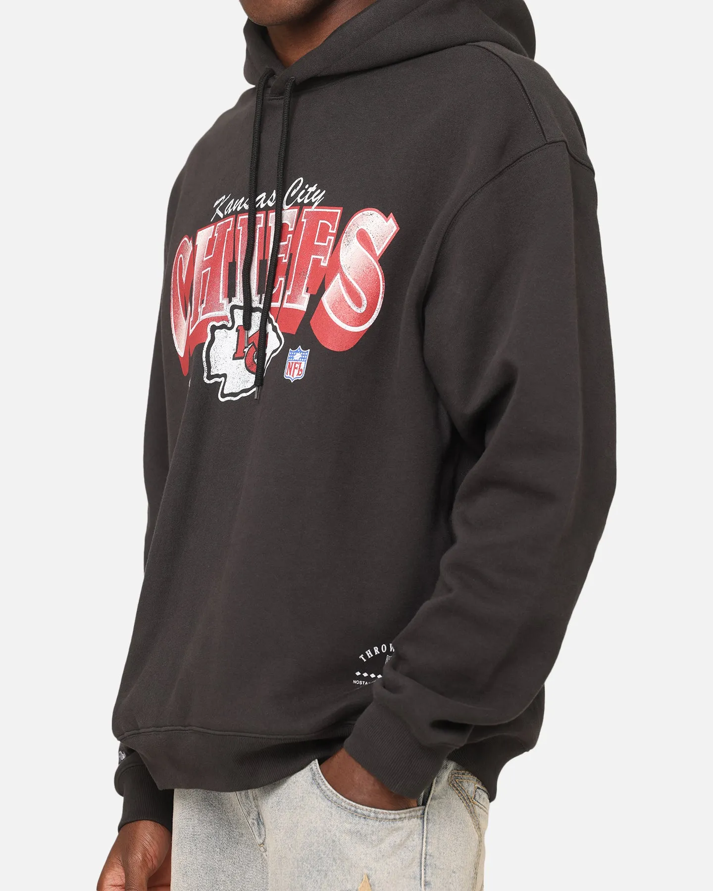 Pastel color adult preference Mitchell & Ness Kansas City Chiefs Arch Hoodie Faded Black