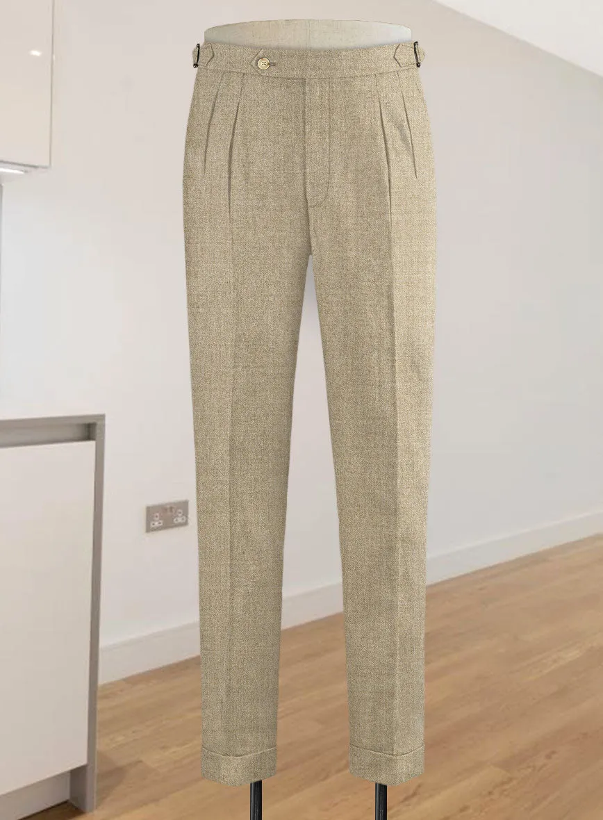 Naples Pine Highland Tweed Trousers Comfortable Design