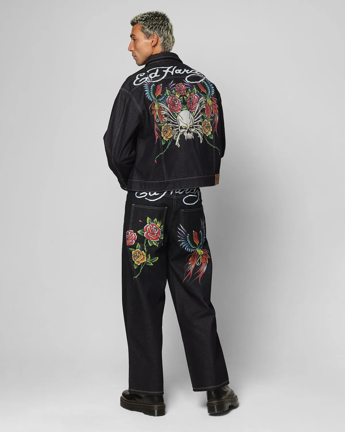 StretchMaterial ThermalRegulation Ed Hardy Denim Jeans Raw Indigo