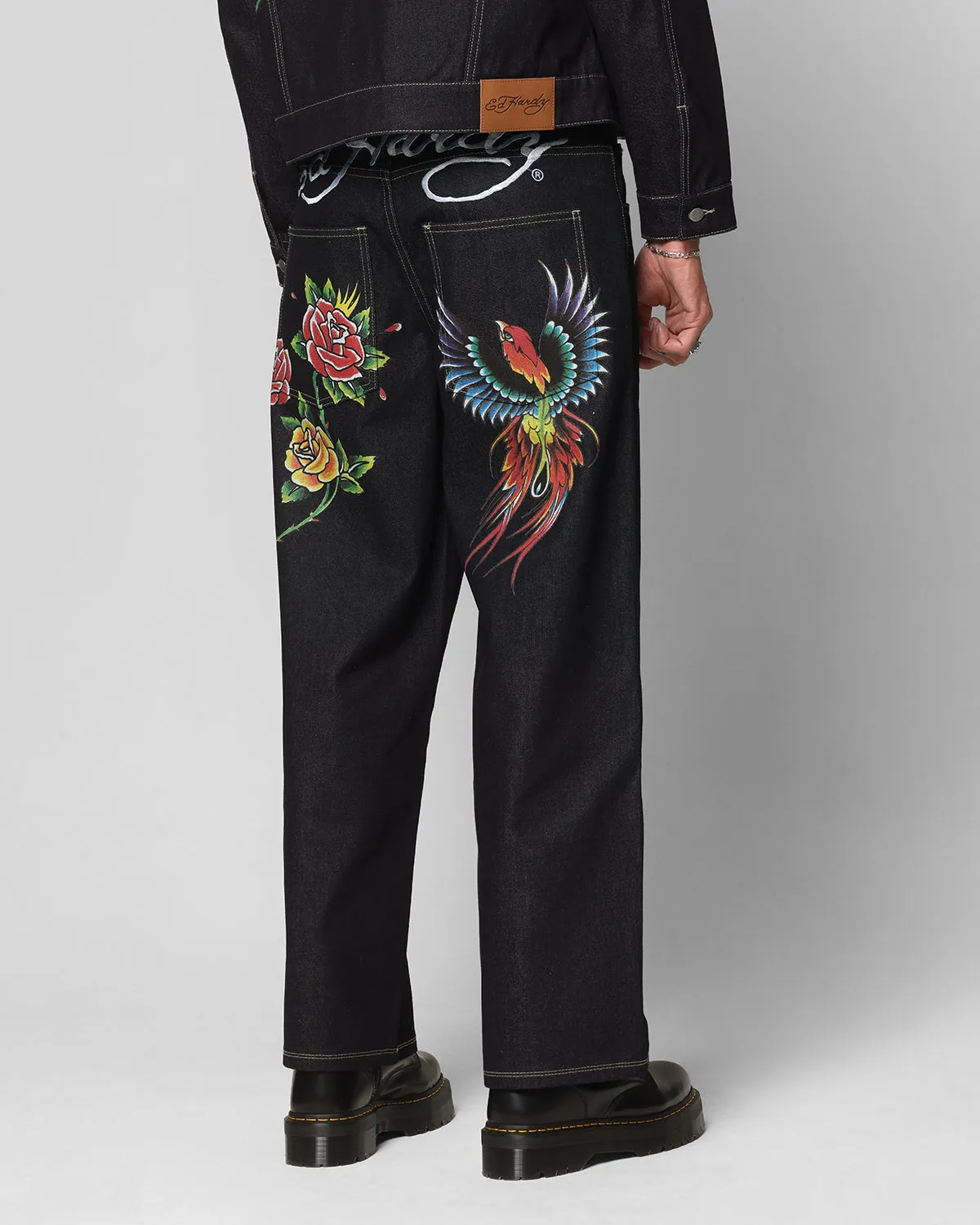 Ed Hardy Denim Jeans Raw Indigo Outdoor Ready