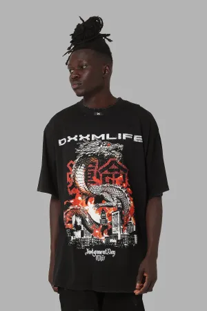 MultipurposeUse DXXMLife Judgement Day Vintage Baggy T-Shirt Vintage Black
