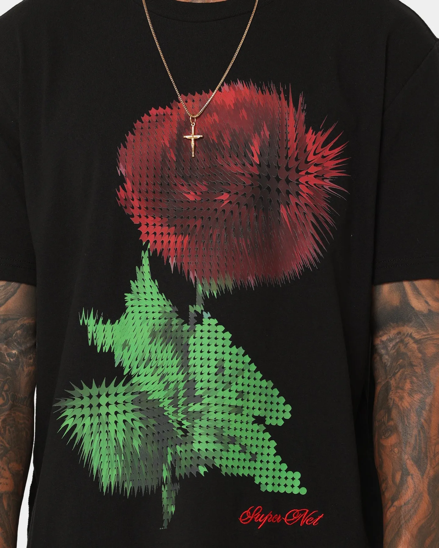 Ksubi Pixel Kash Short Sleeve T-Shirt Jet Black Summer Comfort