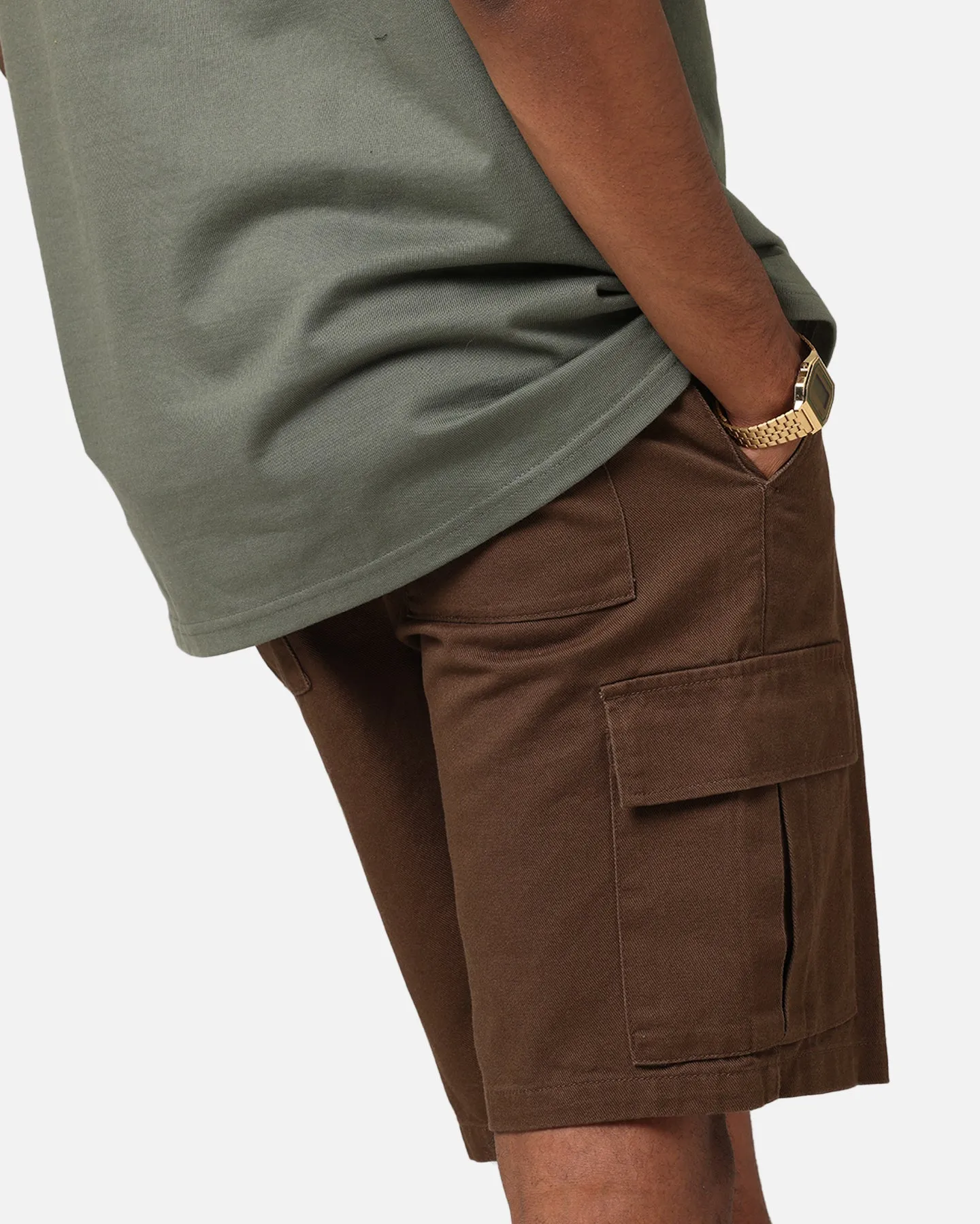 XXIII Jordy Cargo Shorts Dark Brown quick-drying Cozy Wear