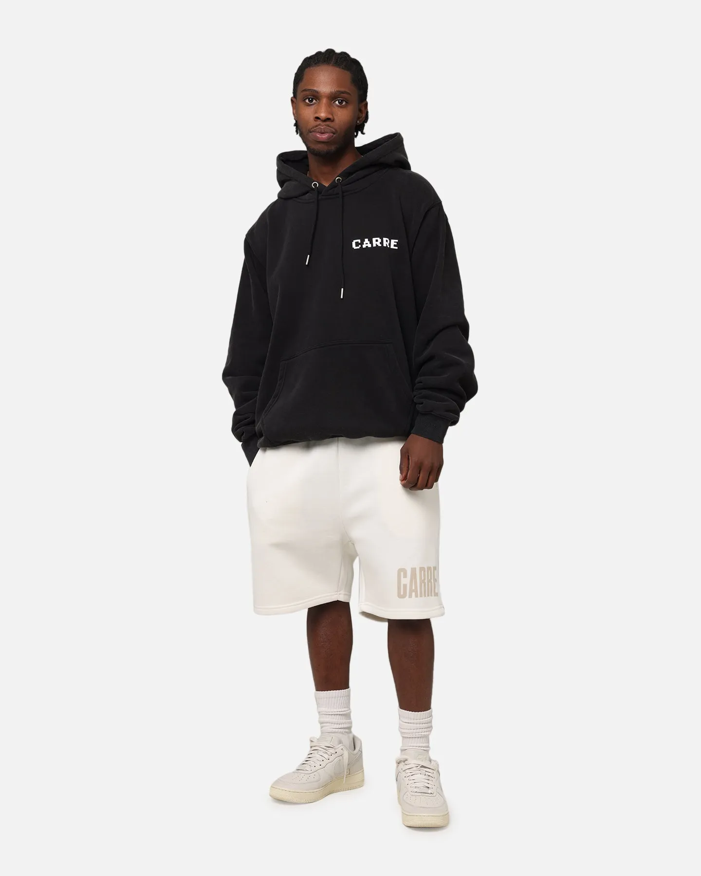warm-toned Carre Level Up Hoodie Vintage Black