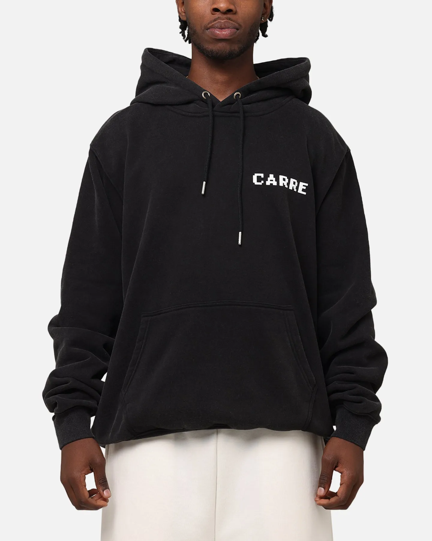 Top Rated Distressed finish Carre Level Up Hoodie Vintage Black