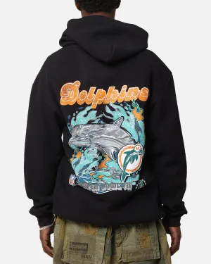 Quick Dry Technology Warthog like Mitchell & Ness Miami Dolphins 'Alter Ego' Flames Hoodie Faded Black