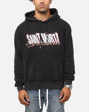 Saint Morta Studios Boxy Hoodie Vintage Black Party casual full zip