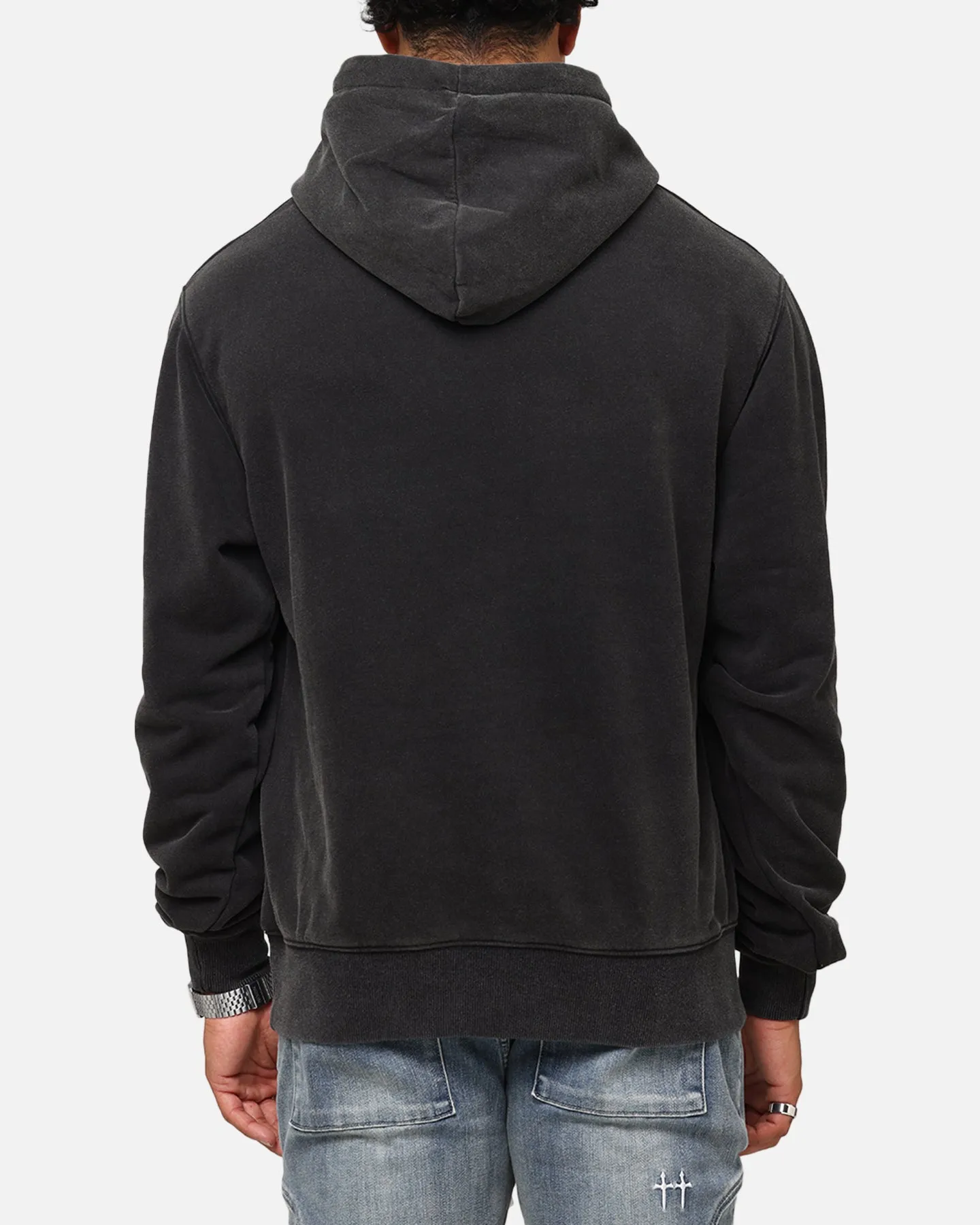 Oversized Cut Saint Morta Studios Boxy Hoodie Vintage Black