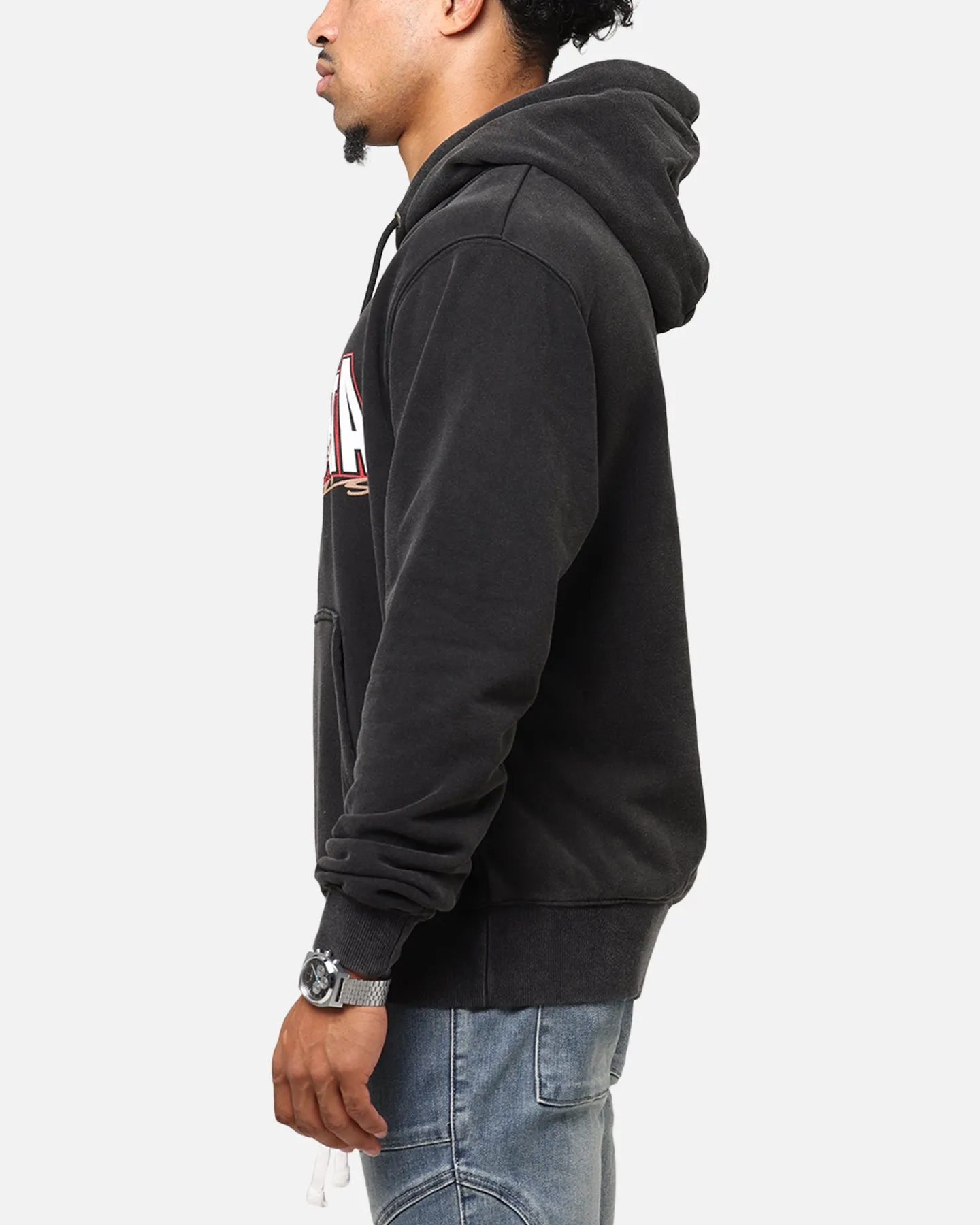 Breathable Material Cold Weather Gear Saint Morta Studios Boxy Hoodie Vintage Black