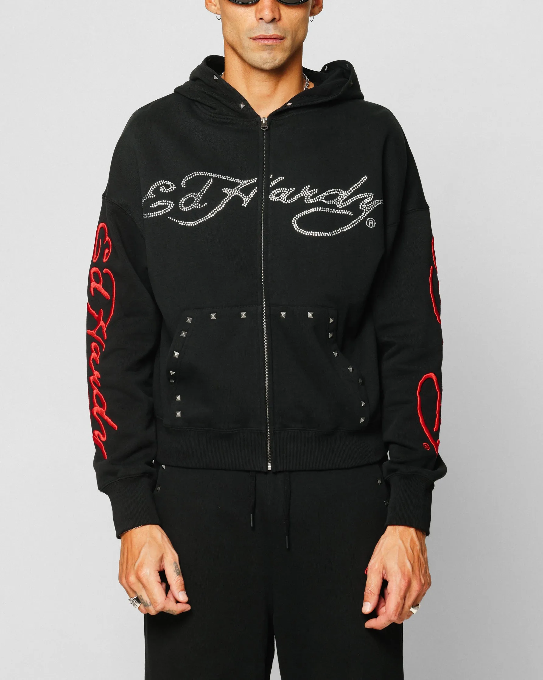 Ed Hardy Ed Hardy Hoodie Black City Trend