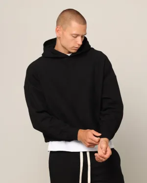 Carr?? Blanc Oversized Hoodie Black Versatile Piece