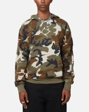 V neck Giftable Item Jordan Jumpman MVP Statement Camo Pullover Hoodie Light Olive