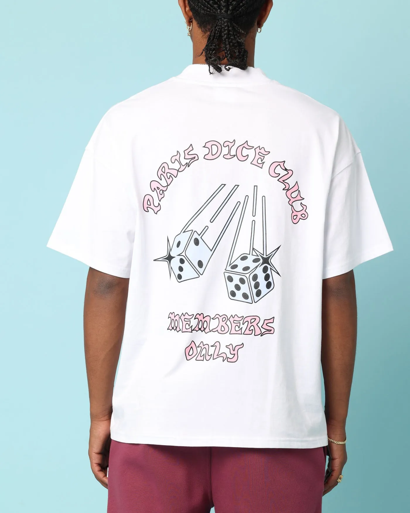 Classic Wearable Carr?? Members Only Oversized T-Shirt White