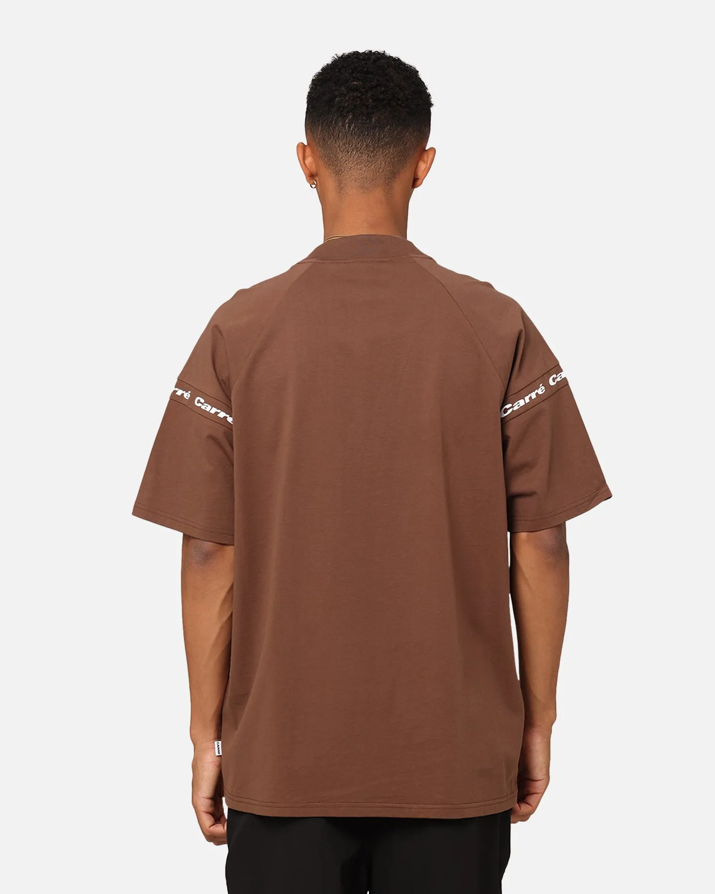 MoistureWickingFabric Carre Prime Oversized Raglan T-Shirt Dark Brown