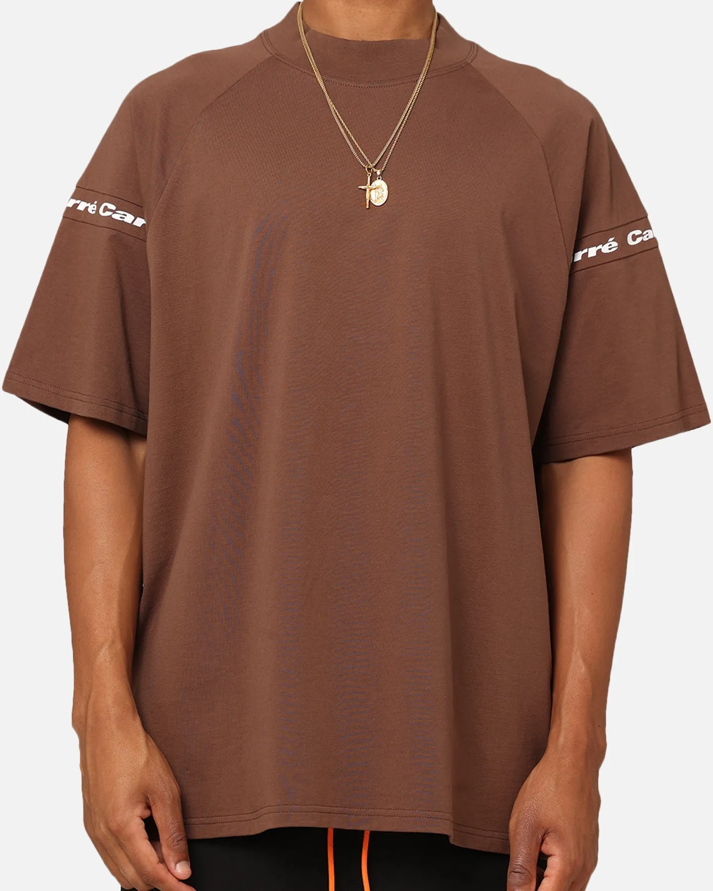 Carre Prime Oversized Raglan T-Shirt Dark Brown Chic Wearable