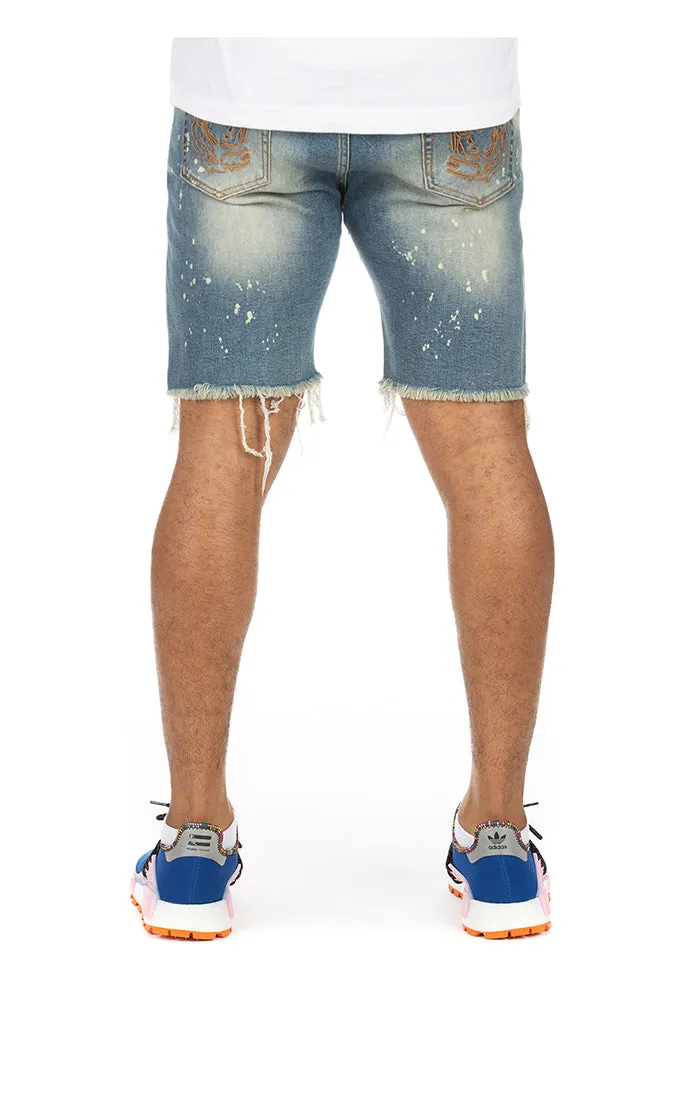 Stretch Fit Light Core Billionaire Boys Club Explore Denim Shorts