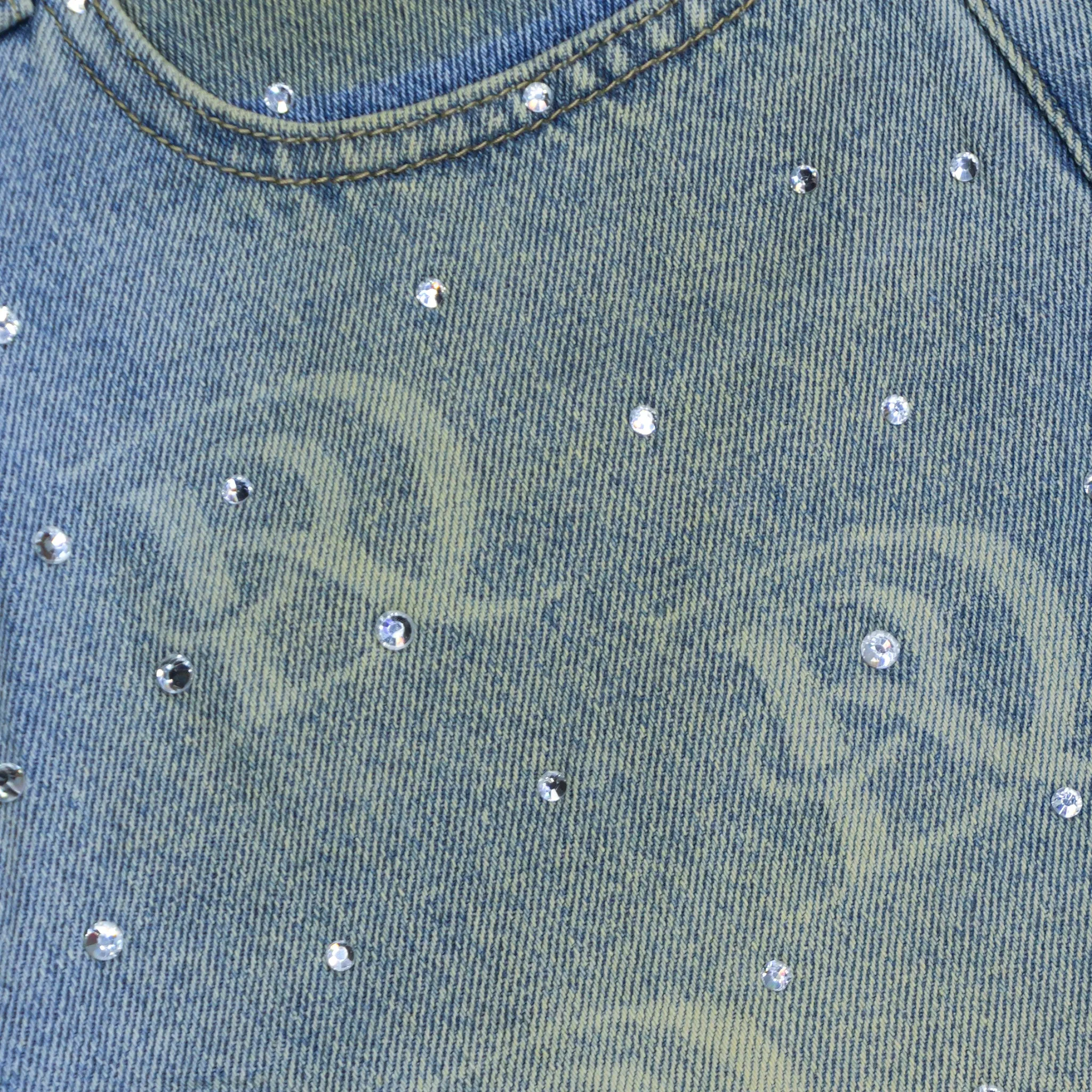 Cyber Glow DRY ROT "MINED" DENIM SHORTS 2.0 (Light Wash)