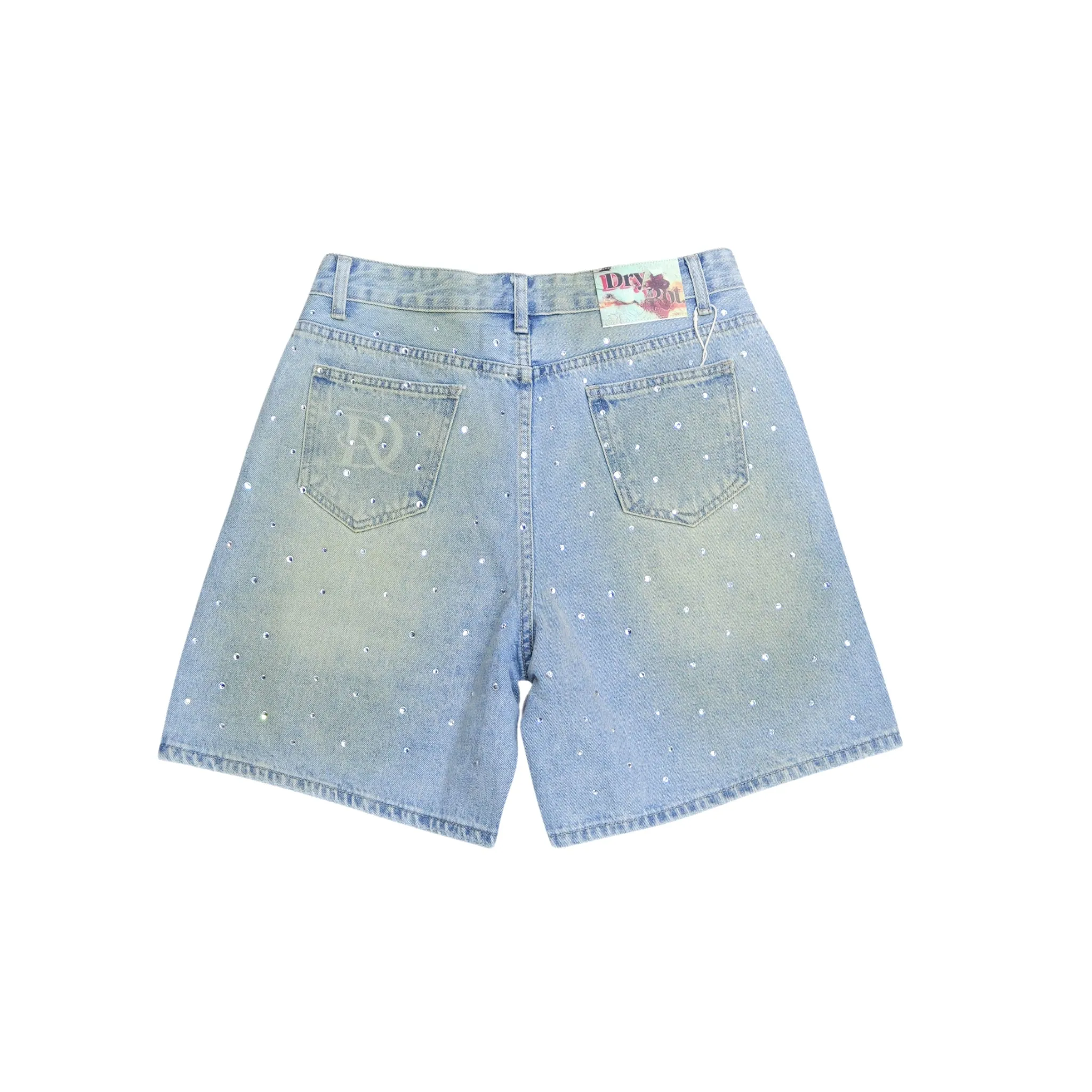 Stage Feel DRY ROT "MINED" DENIM SHORTS 2.0 (Light Wash)