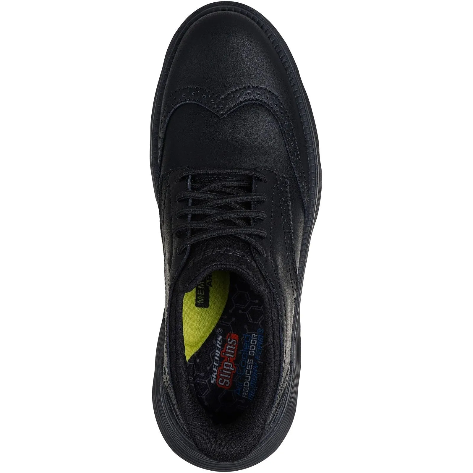 Block Walk Lightweight Skechers Mens Garza Sully Shoe Black