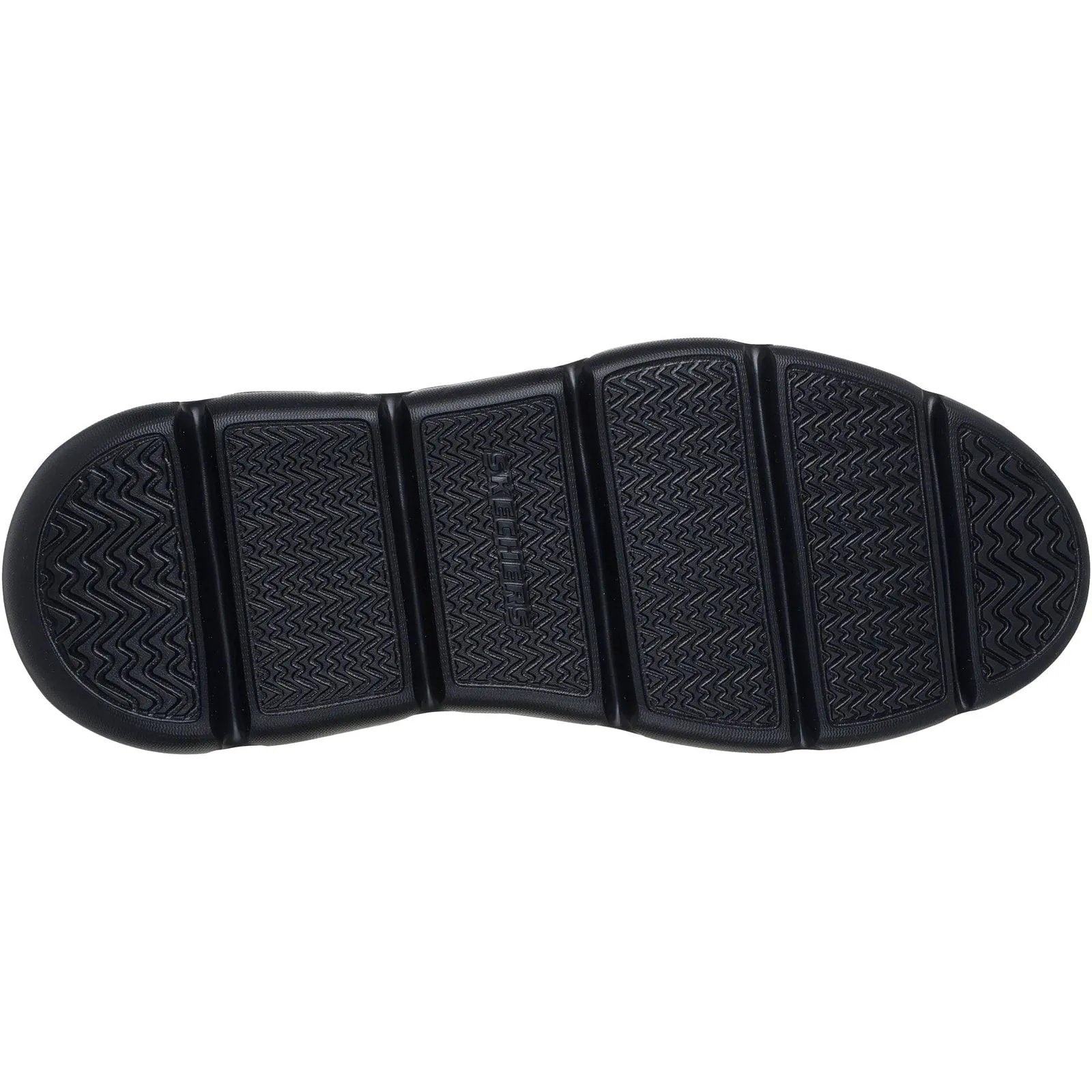 Icon Walk Water Resistant Construction Skechers Mens Garza Sully Shoe Black