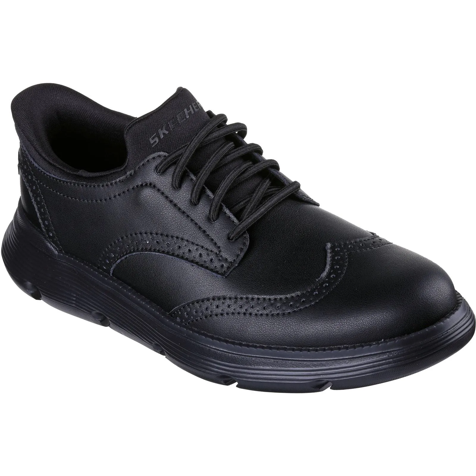 Skechers Mens Garza Sully Shoe Black Any Path Flexible Fit Active People