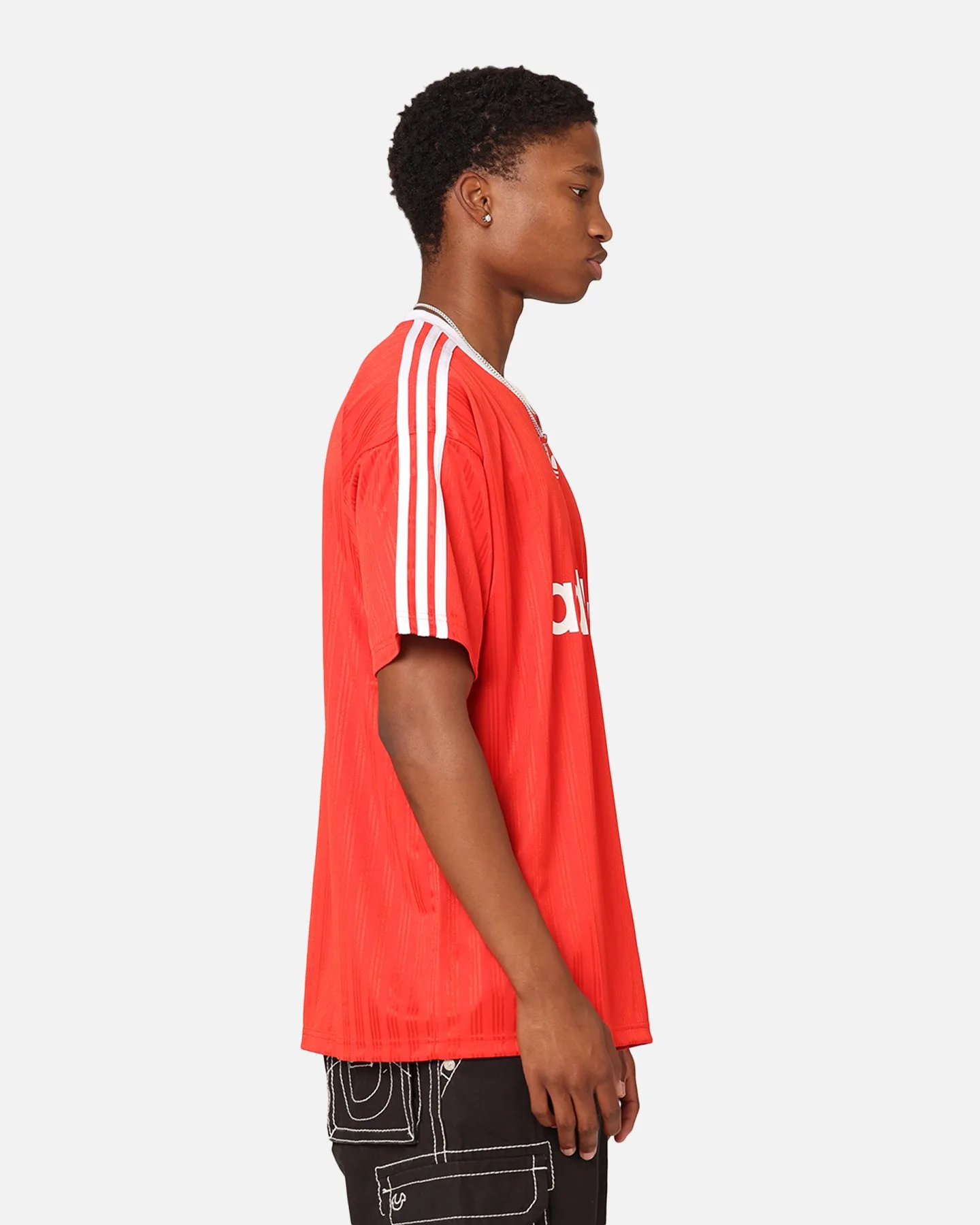 Heather Jersey Material Comfy Look Adidas Adicolour T-Shirt Better Scarlet/White