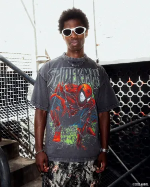 Marvel Spider-Man T-Shirt Charcoal Soft Touch Texture