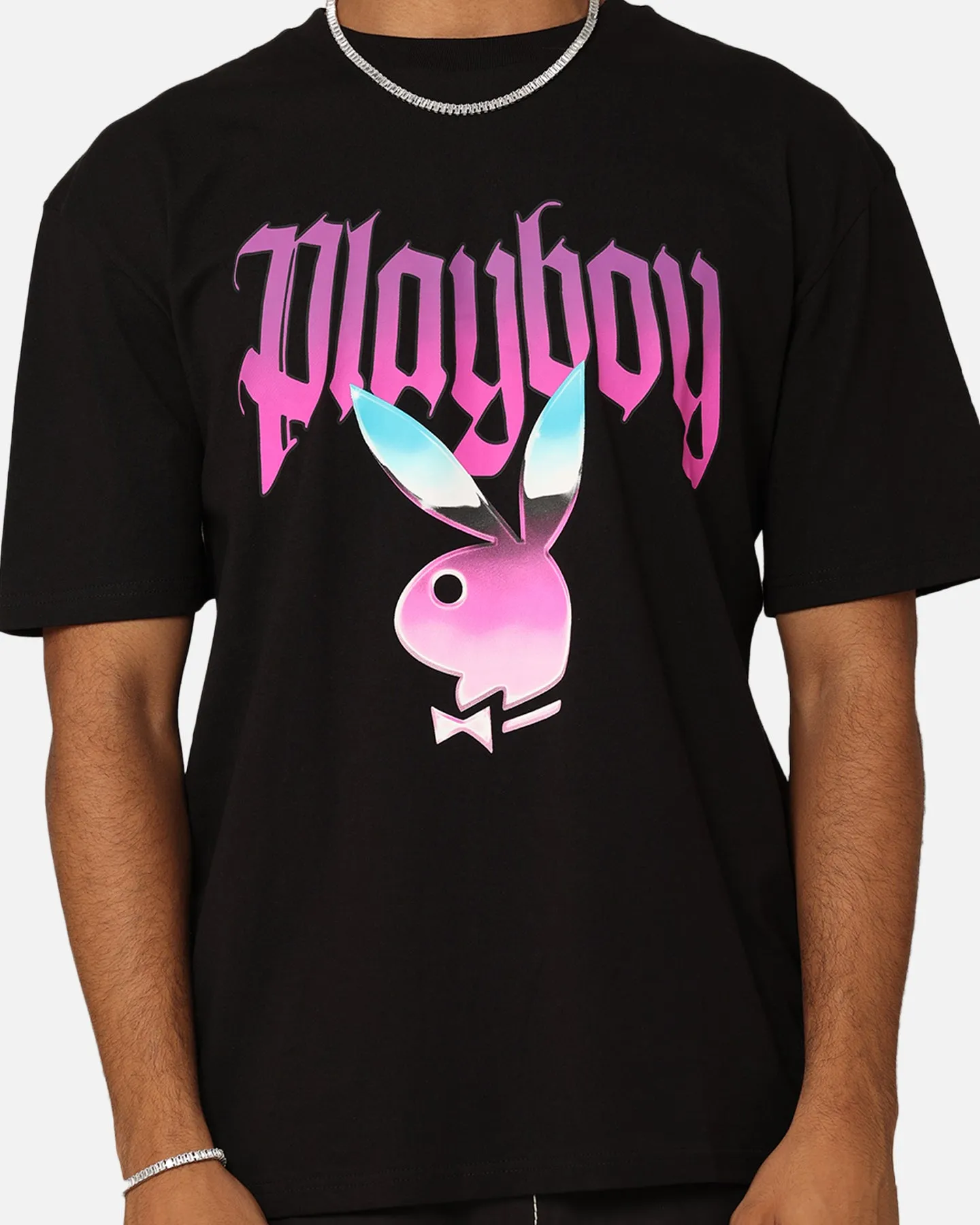 Playboy Chrome T-Shirt Black All-Season Comfort