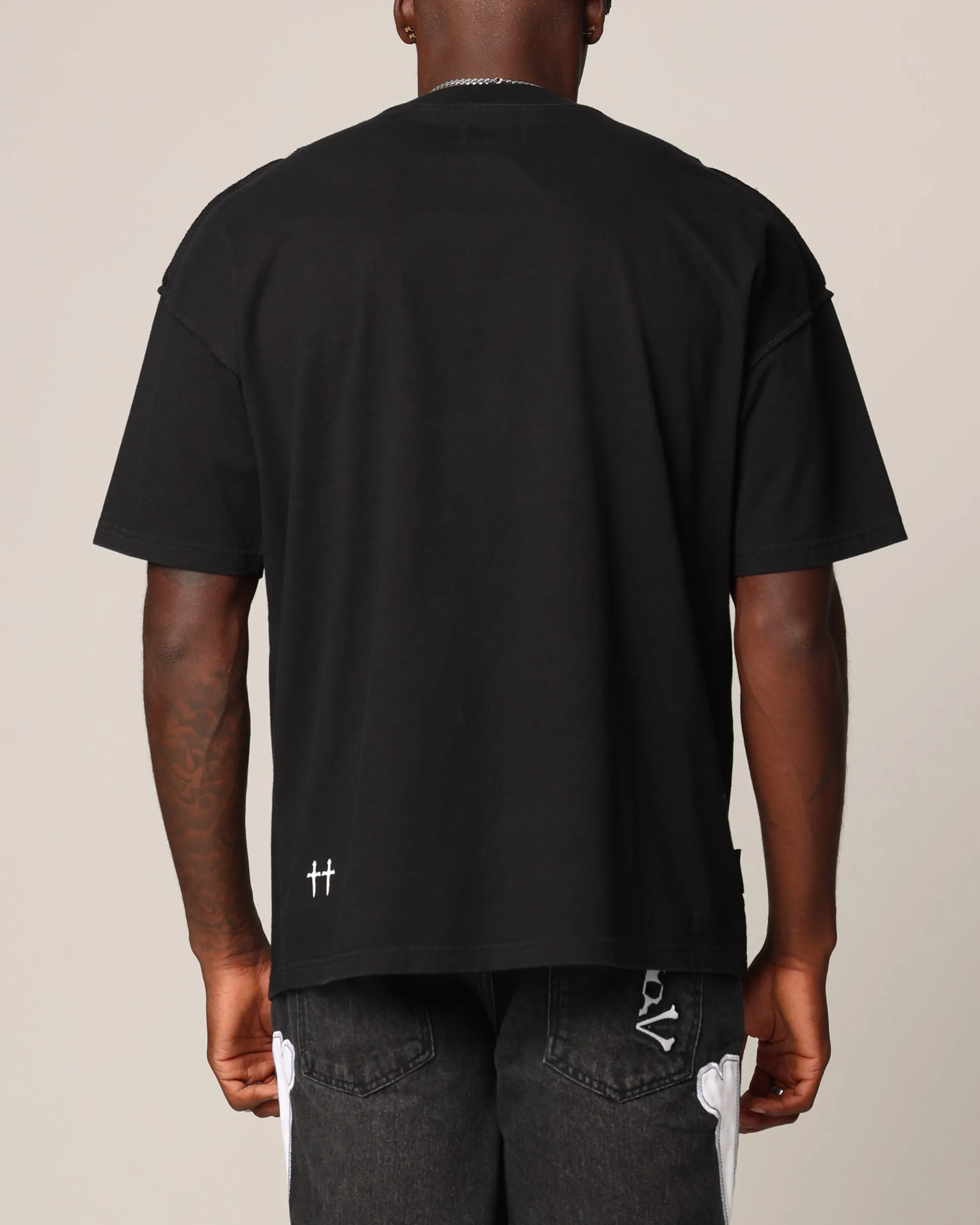 Saint Morta Dead Coffin Club Boxy T-Shirt Black homecoming