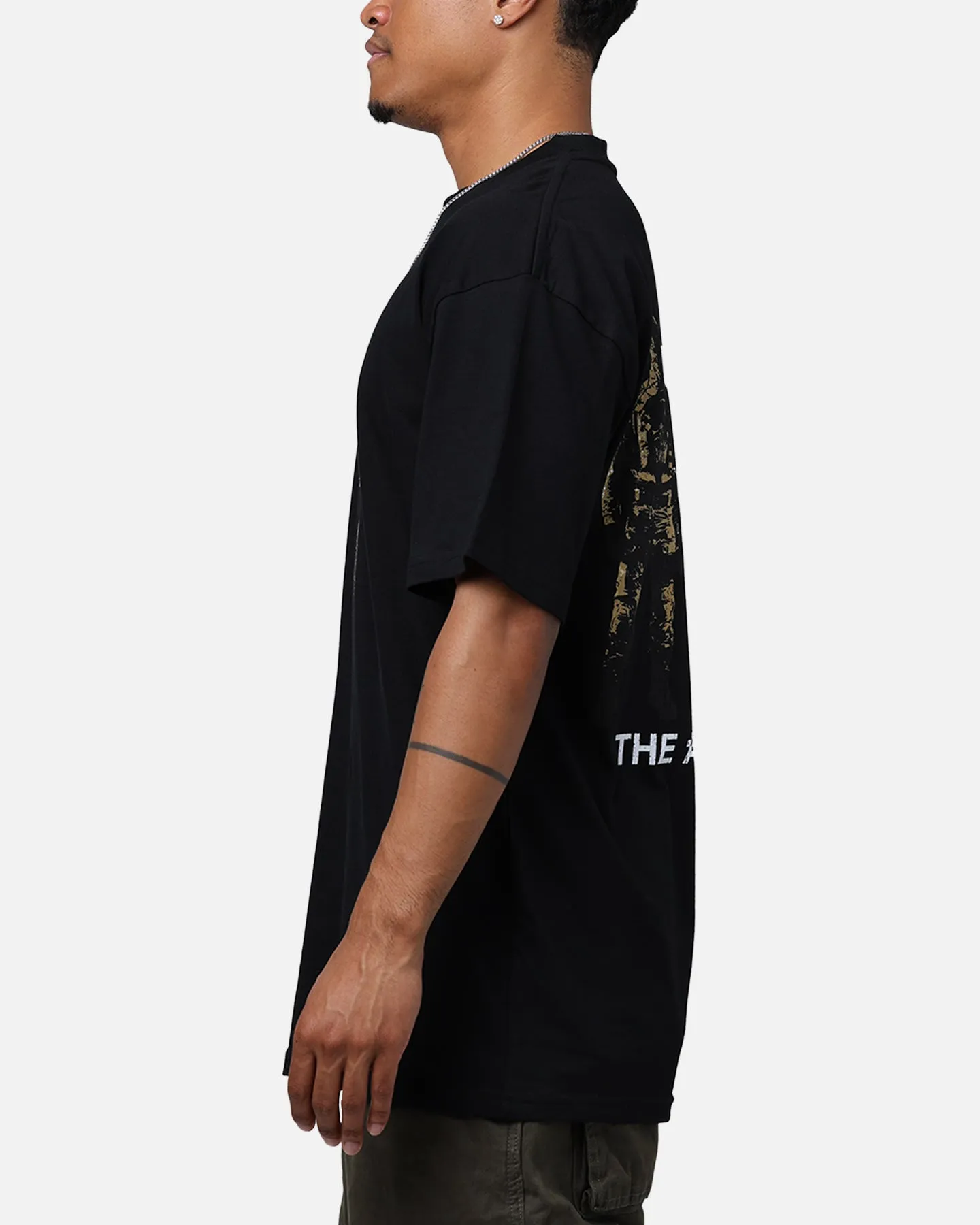 Perfect Layer Wear Heathered Texture The Anti Order Sergeant T-Shirt Black