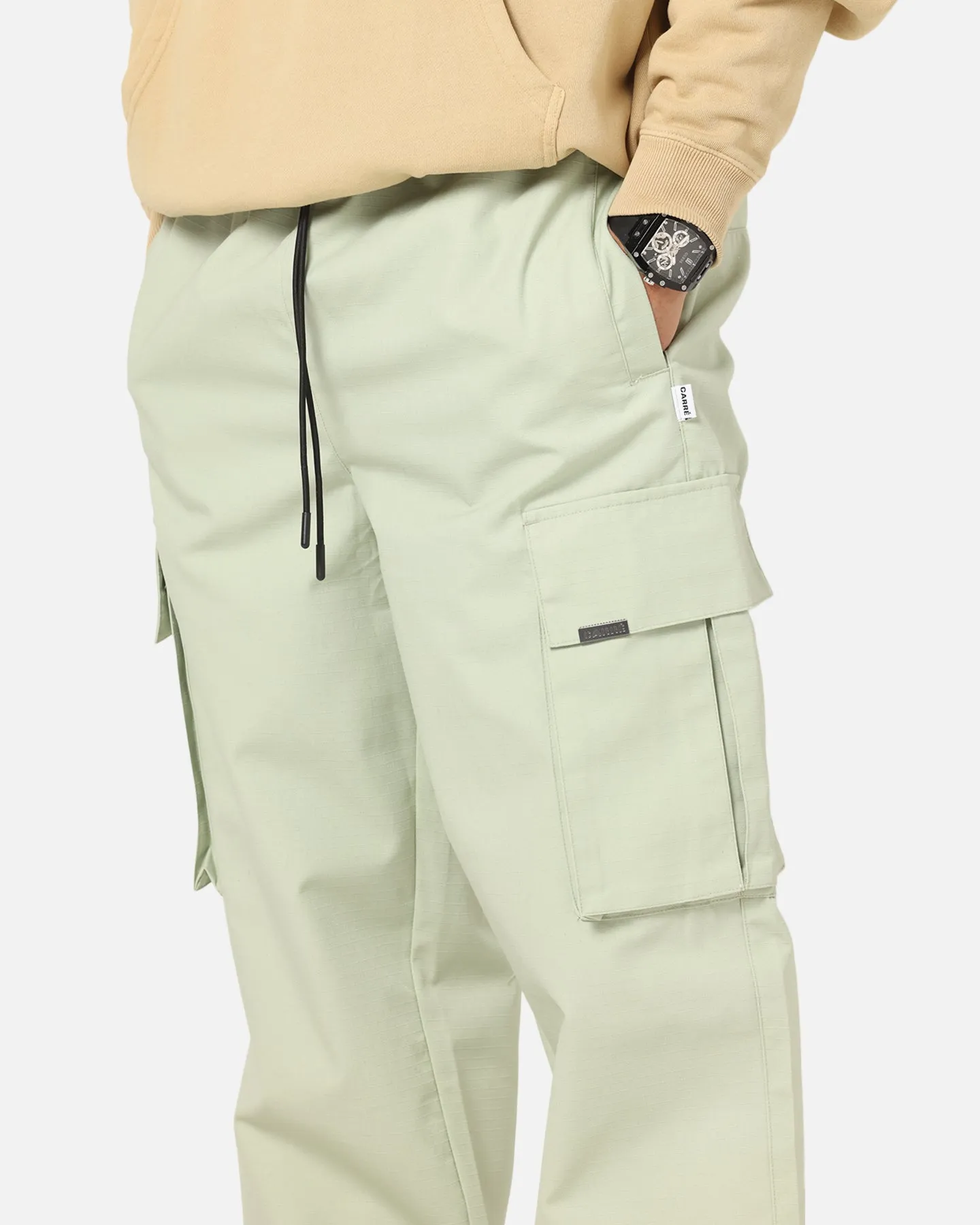 Carre Superior Cargo Joggers Sage Perfect Look