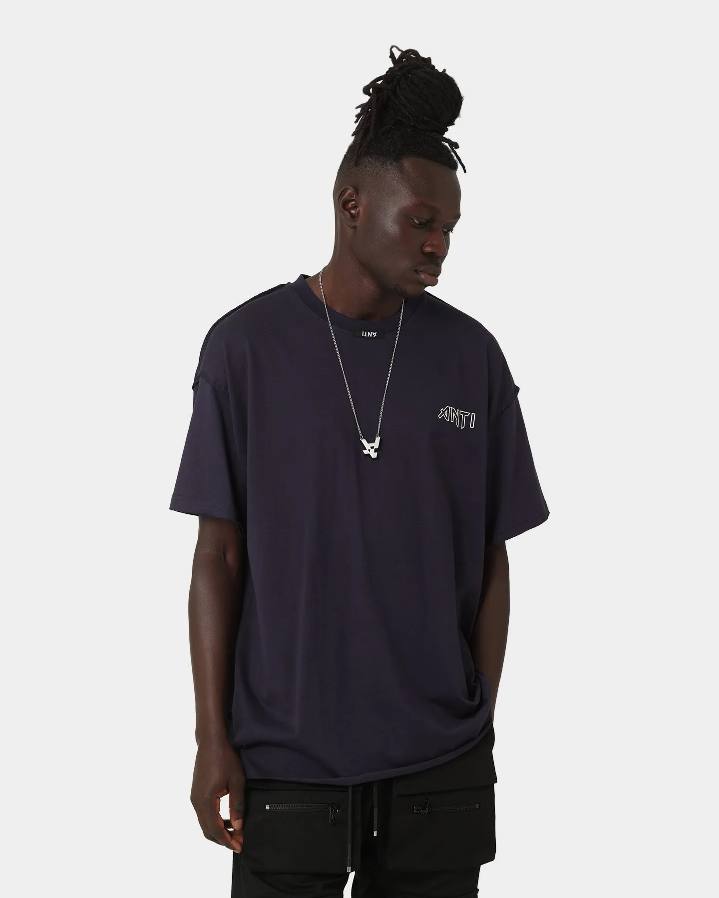 The Anti Order Terminus T-Shirt Navy/White Sublimation Resistant Fabric Tagless Design
