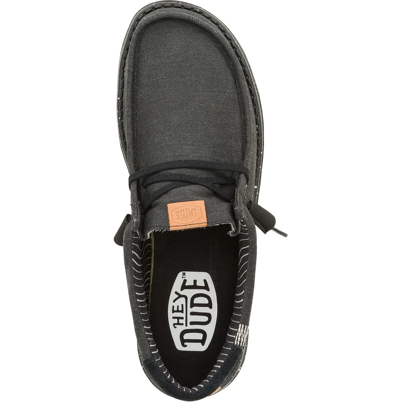 On Trend HEYDUDE Mens Wally Elevated Basics Shoes Black