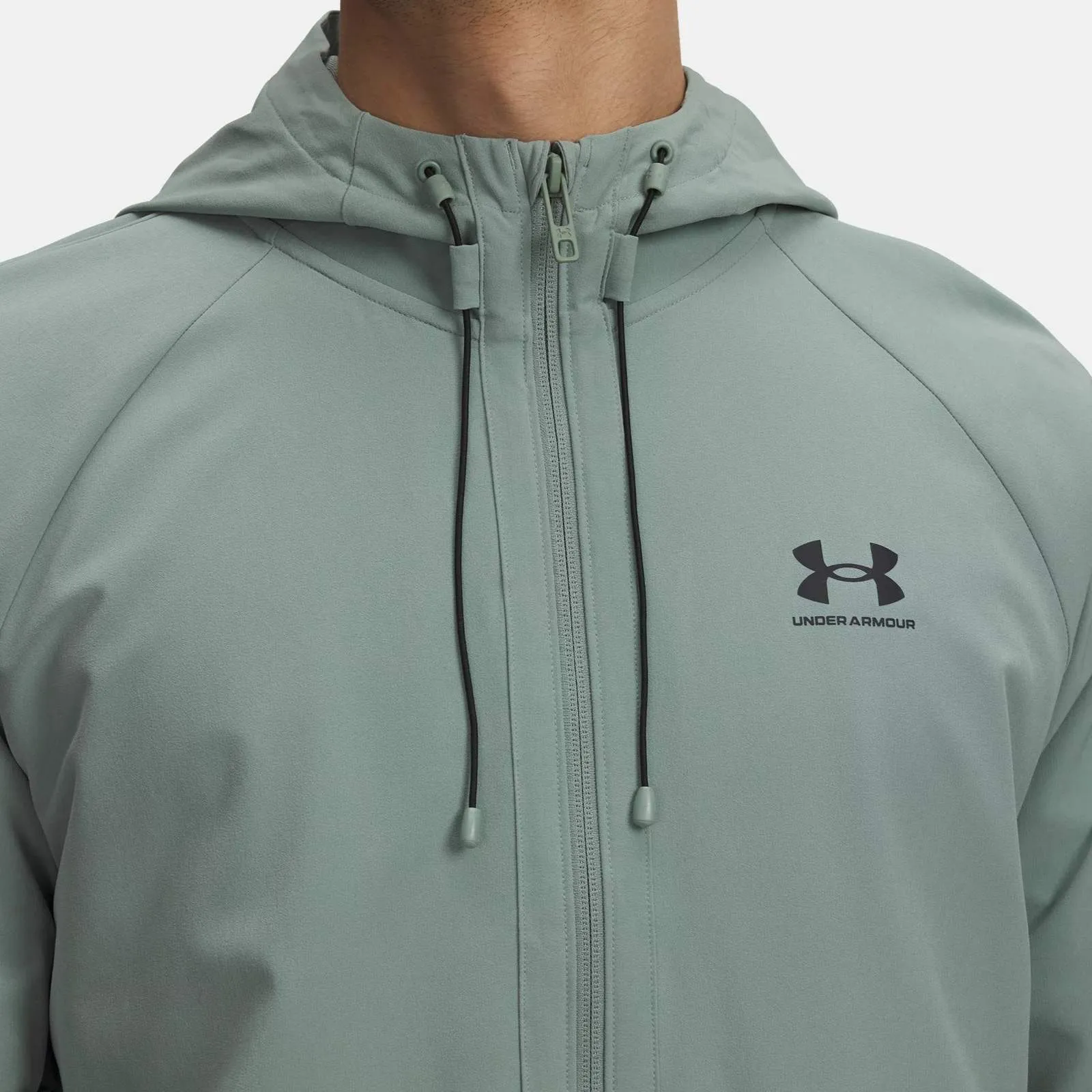 Under Armour Mens Full-Zip Windbreaker Hoodie Warm Exterior