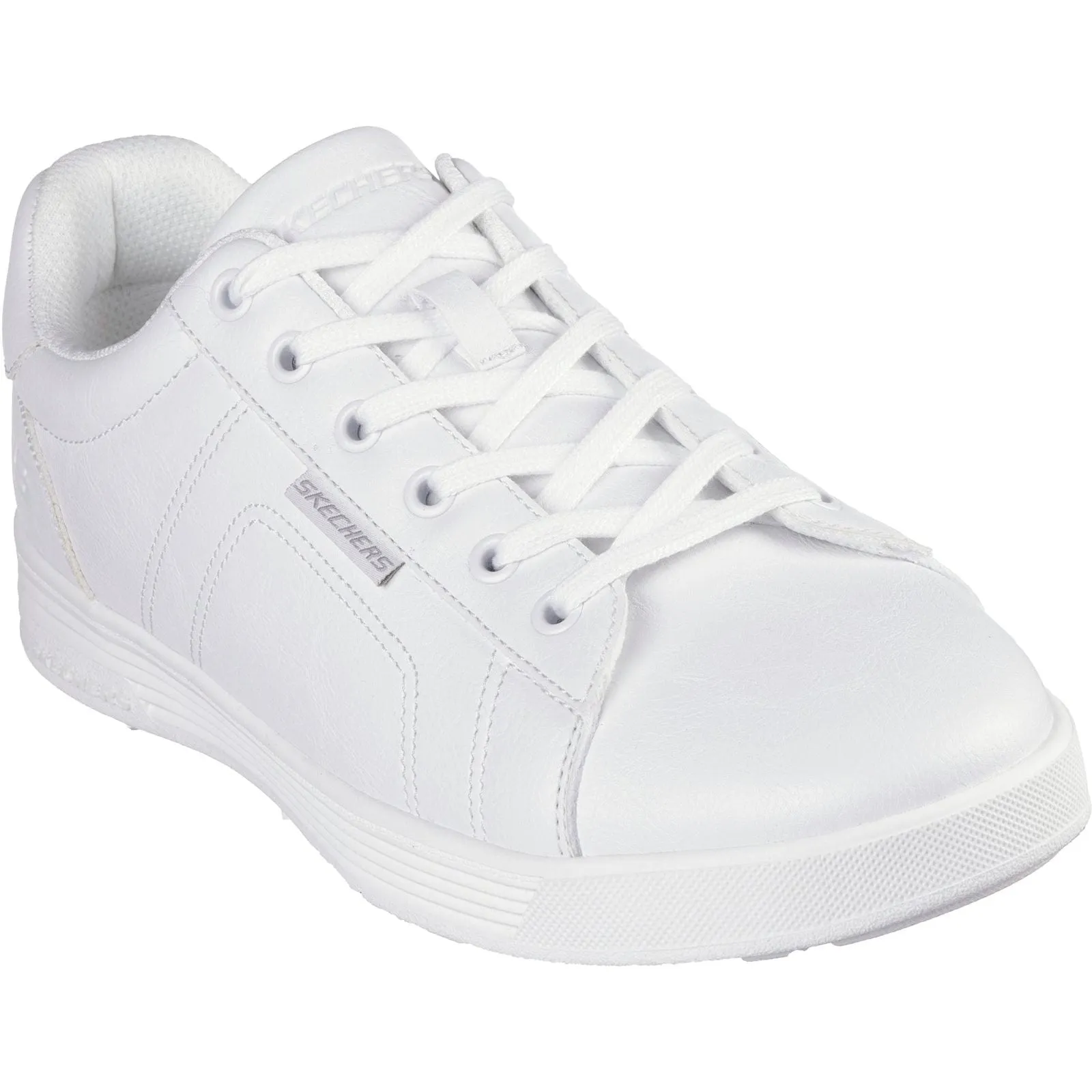 Stability Heel Counter Flexible Sole Skechers Mens Cavell Hensley Shoe White