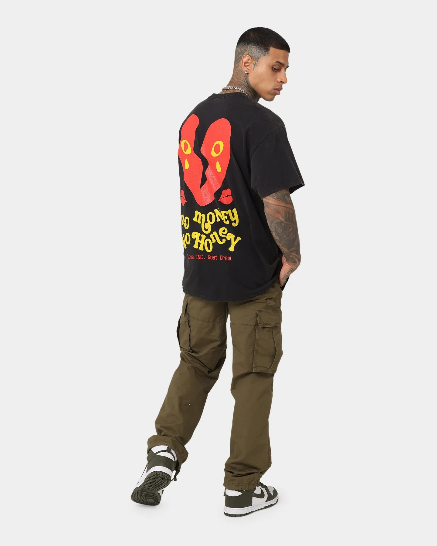 Outdoor Gear Street Smart Goat Crew No Money No Honey Vintage T-Shirt Black Wash