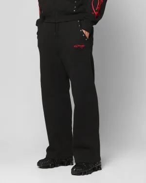 Form Fitting Multi Pocket Configuration Ed Hardy Ed Hardy Track Pants Black
