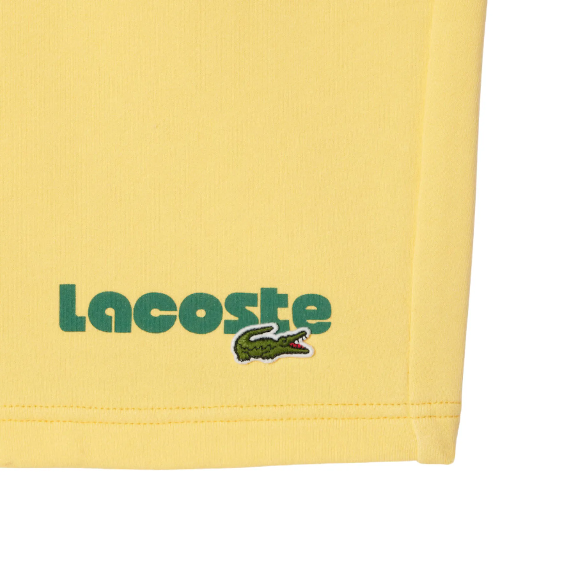 Lacoste Washed Effect Printed Shorts (Cornsilk) - GH7526 Premium Apparel