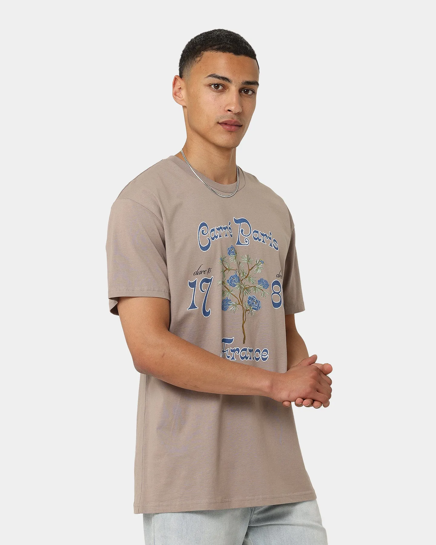 FadeResistantPrint Casual and cool Carr?? Dare To Dream T-Shirt Stone/Stone