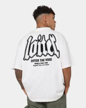 Loiter Retrograde T-Shirt Off White Layered Shoulder Design