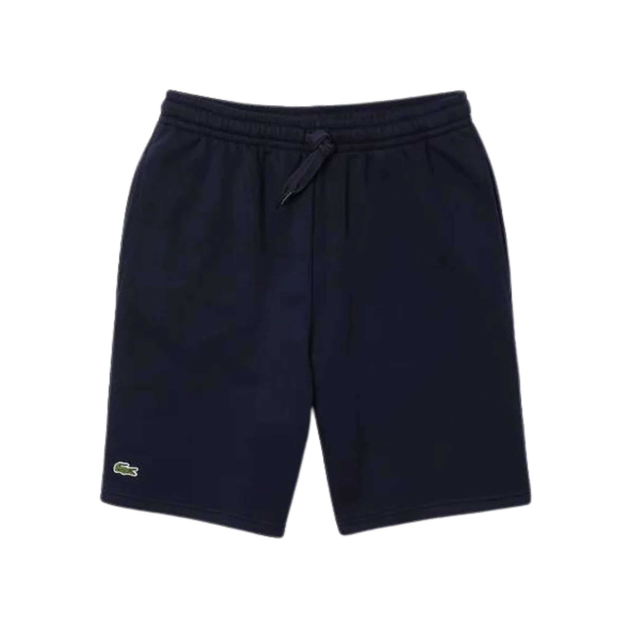 Lacoste Organic Brushed Cotton Fleece Shorts (Navy) AdjustableHemline SeamlessTransition