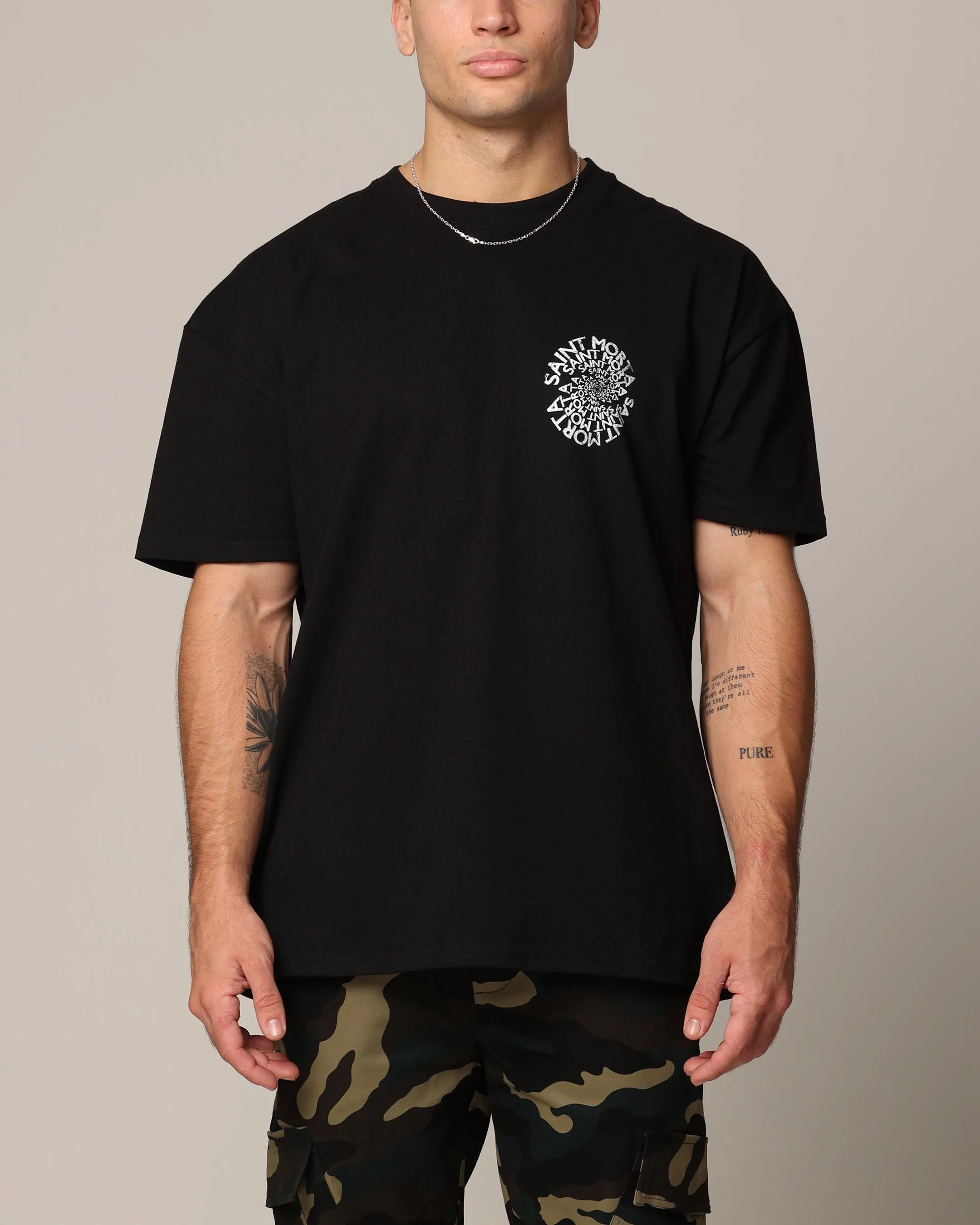 Saint Morta Vortex T-Shirt Black Easy Wear Style