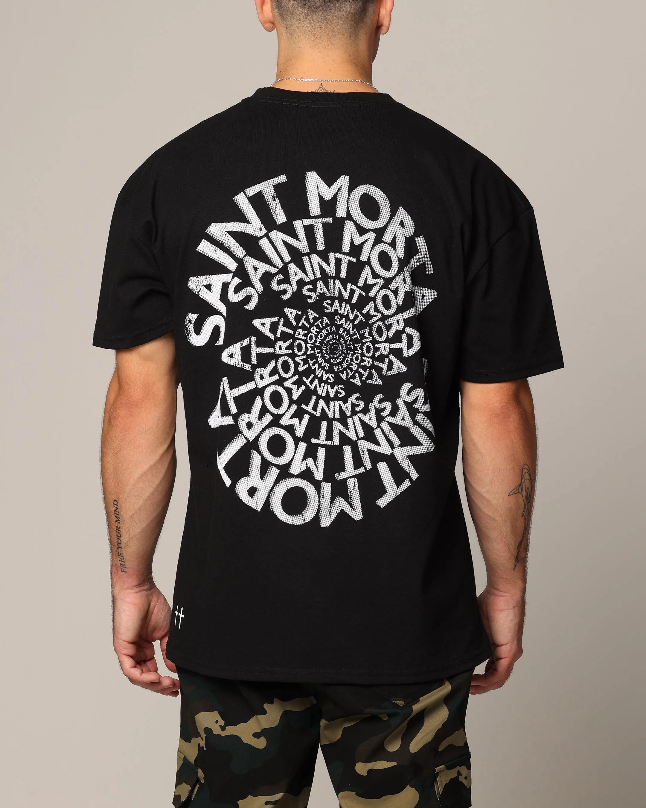 Saint Morta Vortex T-Shirt Black Holiday Trend Classic Chic
