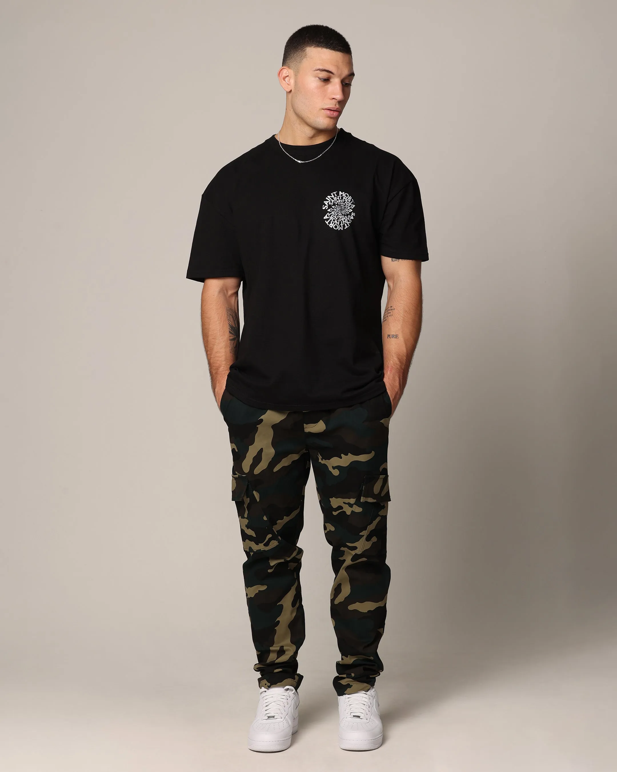 Saint Morta Vortex T-Shirt Black UVProtectionFinish